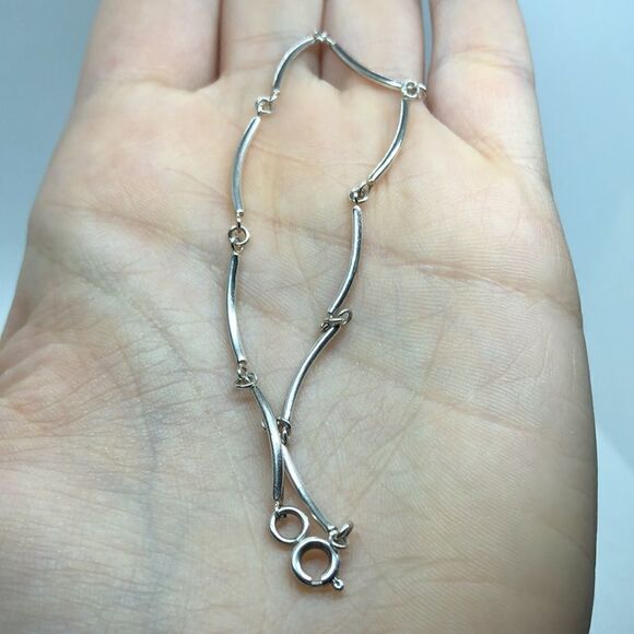 šĀ 925āMediumāBarāLinkāBracelet - Picture 3 of 4